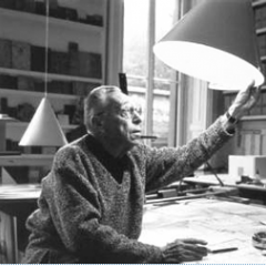 Achille Castiglioni in his studio